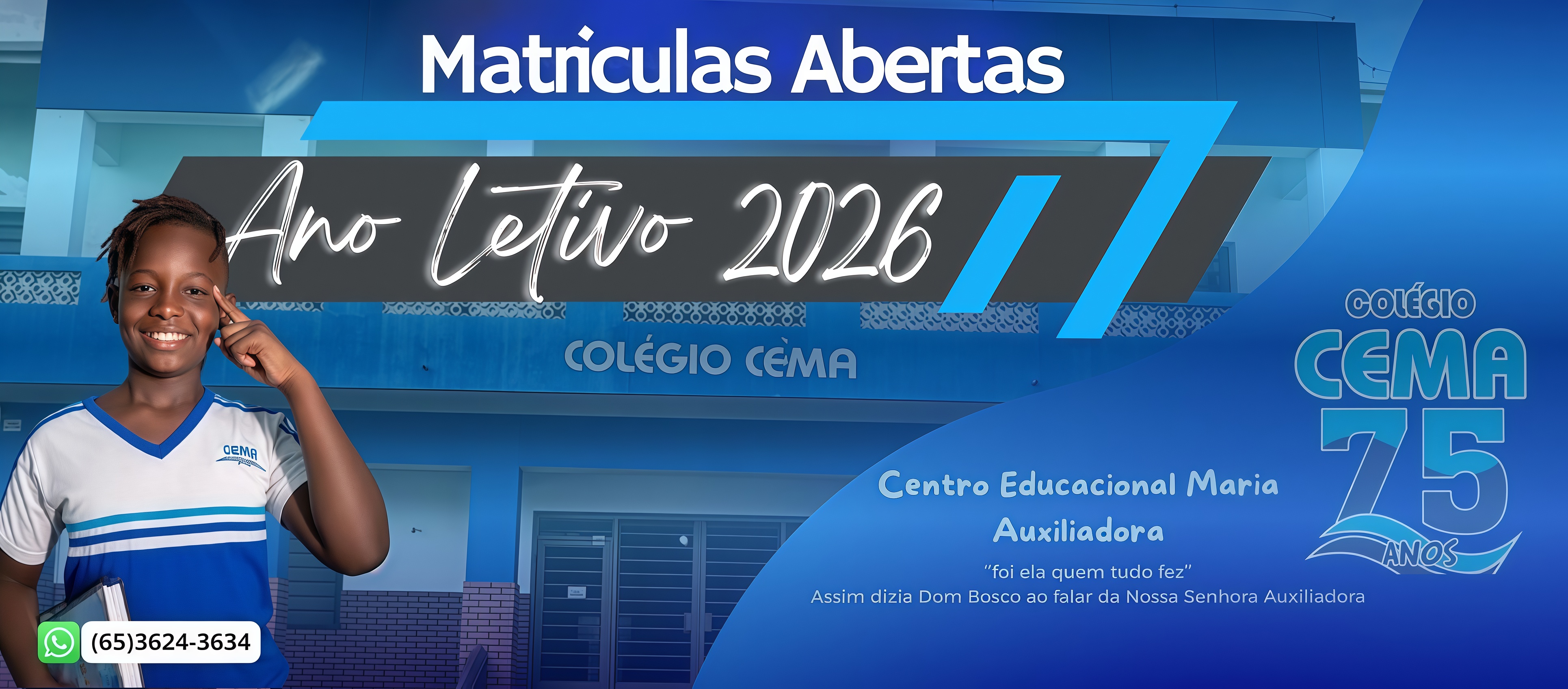 Para nós Educar é <br/> um ato Sagrado.